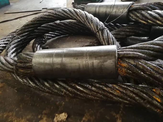 1 "3-Leg Wire Rope Sling كشتبان إلى برغي دبوس مرساة تكبل مستطيل رئيسي