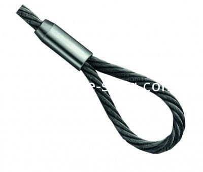 1" 2 leg Wire Rope Sling Thimble-to-Screw Anchor Shackle Oblong Master link - Image 2