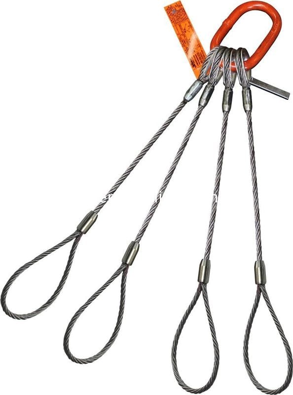 Heavy Duty Top Thimble Wire Rope Sling երկարավուն Master Link Փափուկ աչքի պարսատիկ