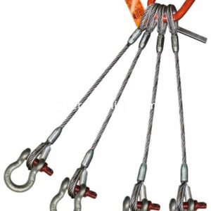 1 "Vier-poot staalkabel Sling Vingerhoed-naar-schroef Pin Anker Shackle Langwerpige Master Link