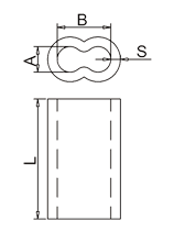 8 shape aluminium ferrule drawing