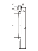turnbuckle with fork and terminal drawing