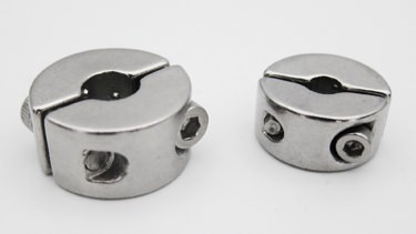 detalle del anillo de sujeción del cable de acero