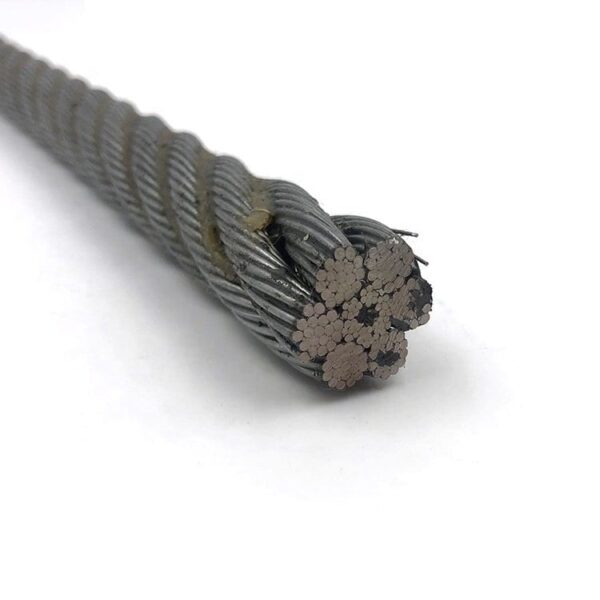 Bitumen coated ungalvanized steel wire rope made