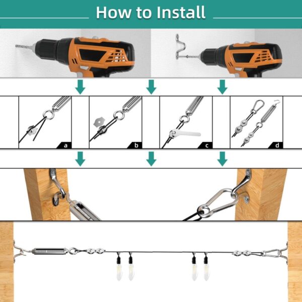 Seturi de balustrade pentru cablu 14