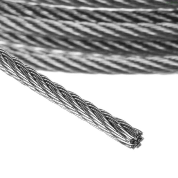 New 10m 304 Stainless Steel Wire Rope Soft Fishing Lifting Cable 7X7 Clothesline - imagine 6