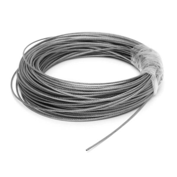 100M 50M 304 Stainless Steel 1mm 1.5mm 2mm Stainless Wire Rope Cable lifting Cable line Clothesline Rustproof 7X7 Best Quality - Image 5