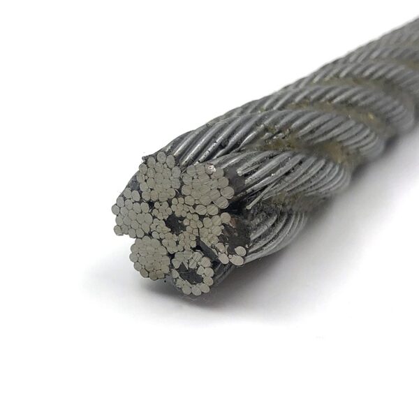 ⁦2160Mpa galvanized rope china ungalvanized steel wire rope for mining industry⁩ - الصورة ⁦2⁩