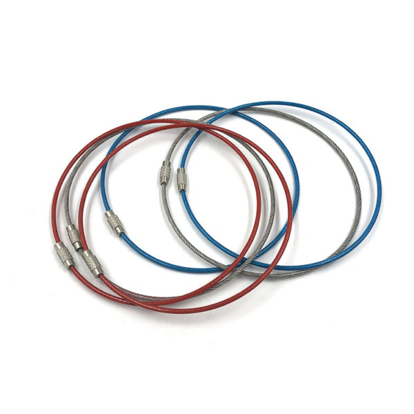Aangepaste stijl fancy sleutelhangers gemaakt door staaldraad;