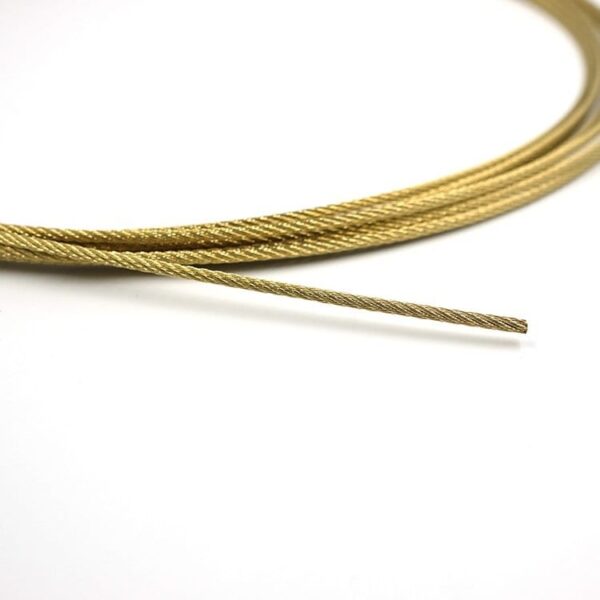 高品質の真ちゅうコーティング鋼線ロープ1