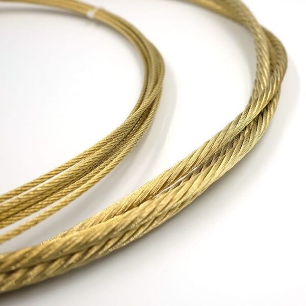 高品質の真ちゅうコーティング鋼線ロープ