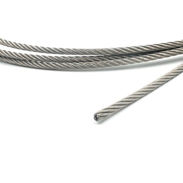 VERDE PVC rivestito FUNE acciaio zincato galvanizzato filo metallo corda 