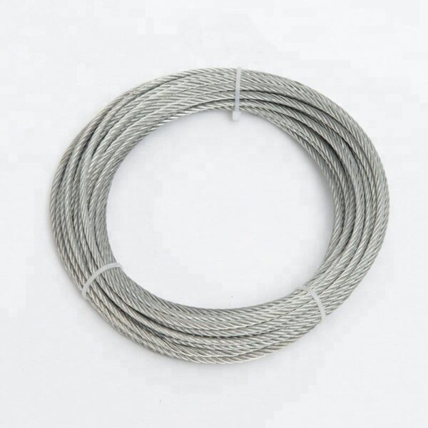 Low MOQ 304 stainless steel wire rope 5