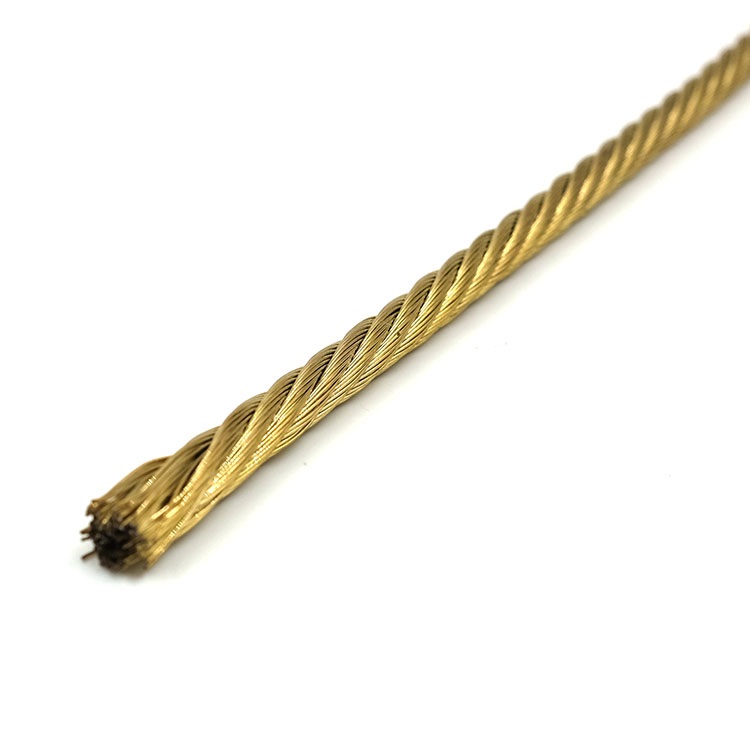 Cuerda de alambre de acero con revestimiento de cobre