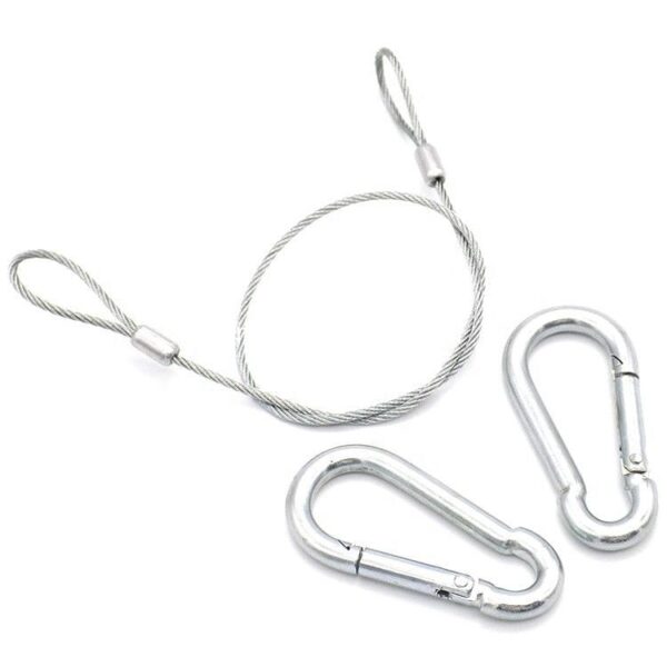 pl21836558 security lanyard line 430 stainless steel wire rope slings with eye hook