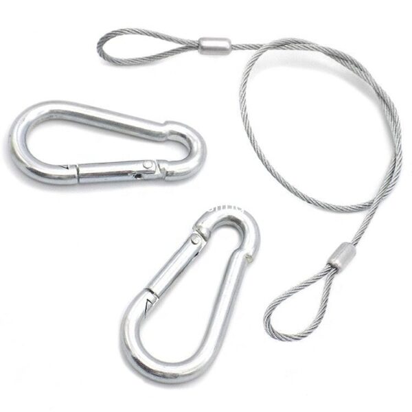 pl21836559 security lanyard line 430 stainless steel wire rope slings with eye hook