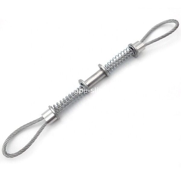 pl23291722 3 2mm نلی وہپ چیک سٹیل وائر رسی اور ایلومینیم فیرولز کے ساتھ پھینکیں