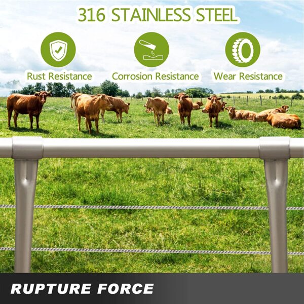304 Stainless Steel Cable Railing 3/16” x 500Ft,Aircraft Cable 7x19 for Railing Decking — изображение 5