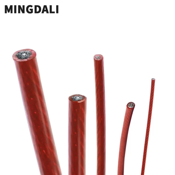 Striking Red PVC Coated Wire Rope - High-Visibility Flexible 304 Stainless Steel Cable, Engineered for Safety Applications ❤️ - Image 5