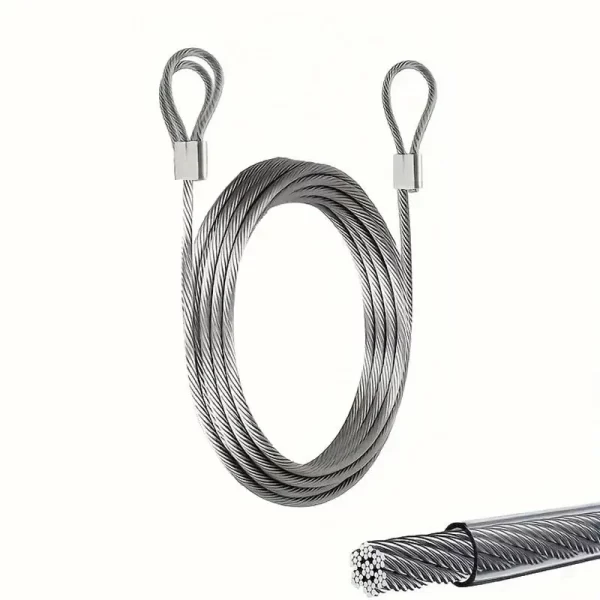 304 Stainless Steel Wire Canopy Rope – 2mm Rustproof Lifting Cable for Shade Sails, Clotheslines & Outdoor Lighting - Slika 6